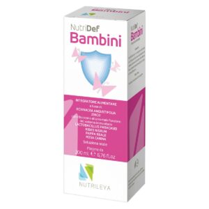 NutriDef Bambini – suplement për fëmijë me vitamina dhe echinacea për forcimin e imunitetit dhe mbrojtjen nga ftohjet.