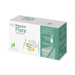 Nutriregular Flora – flakonçina me probiotikë për balancën e florës së zorrëve.