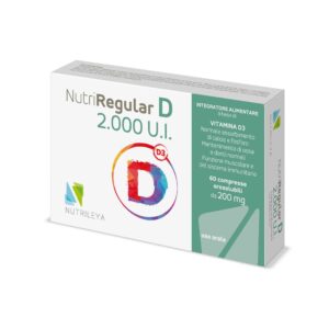 Nutriregular D 2000 UI – vitaminë D3 për imunitet dhe shëndetin e kockave.