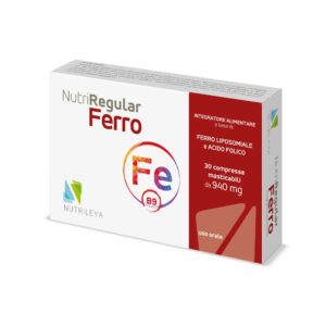 NutriRegular Ferro – suplement me hekur për mbështetje të niveleve të hemoglobinës dhe për përmirësimin e energjisë dhe shëndetit të përgjithshëm.