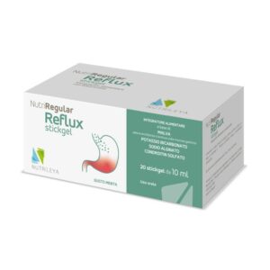 Suplement ushqimor NutriRegular Reflux Me për refluksin e acidit, me përbërës natyralë që mbrojnë mukozën e ezofagut
