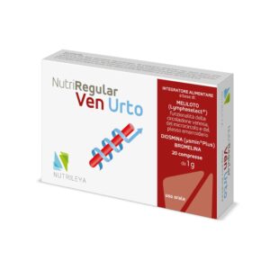 NutriRegular Ven Urto – suplement natyral me Meliloto, Diosminë dhe Bromelinë për qarkullimin venoz dhe reduktimin e ënjtjes në këmbë.