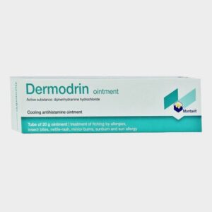 Tub Dermodrin Pomadë 2% me difenhidraminë për alergji dhe kruarje të lëkurës