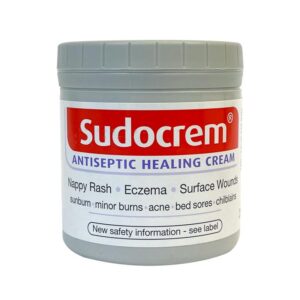 Sudocrem – krem antiseptik shërues për lëkurë të irrituar.