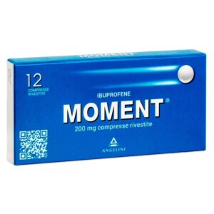 Kuti e Moment 200 mg tableta për dhimbje dhe temperaturë.