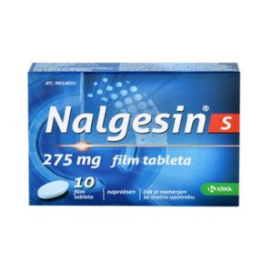 Kuti e Nalgesin S 275 mg tableta për dhimbje dhe inflamacion.