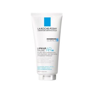 La Roche-Posay Lipikar Balsam AP+M – balsam hidratues dhe qetësues për lëkurë të thatë dhe atopike, i përshtatshëm për foshnje, fëmijë dhe të rritur.