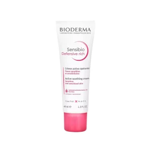 Tubi i kremit Bioderma Sensibio Defensive Rich – hidratues intensiv për lëkurë të ndjeshme dhe të thatë.
