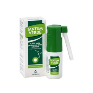 Tantum Verde Spray 0.3% – spray për dhimbje dhe inflamacion në fyt dhe gojë me veprim antiinflamator lokal, ideal për gingivit dhe faringjit.