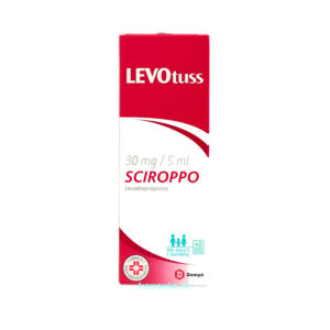 Shishe Levotuss Shurup 6 mg/ml – antitusiv për kollë të thatë për të rritur dhe fëmijë mbi 2 vjeç.