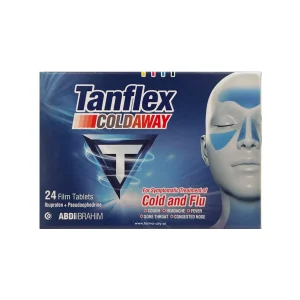Tanflex ColdAway – bustina natyrale me vitaminë C, zink dhe propolis për imunitet dhe lehtësim nga ftohja dhe gripi.